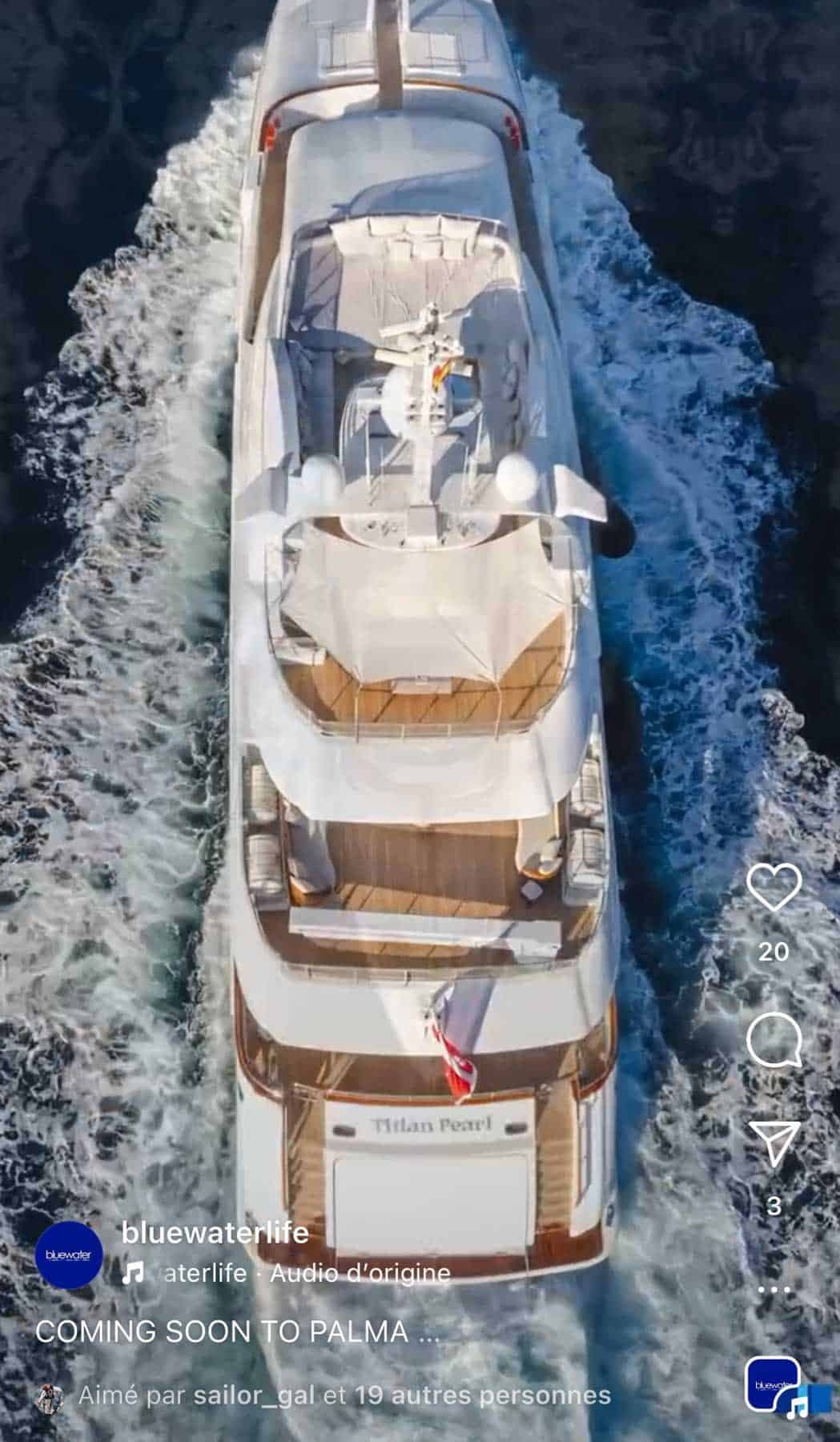 Superyacht social media content — owner lifestyle