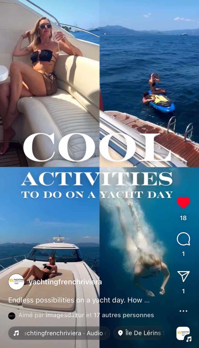 Vertical social media content shot on board a superyacht, 1 of 10