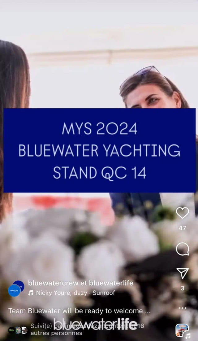 Vertical social media content shot on board a superyacht, 5 of 10